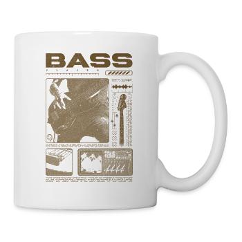 Bassgitarrenliebhaber Bassist Streetwear - Tasse - Weiß - Rechts
