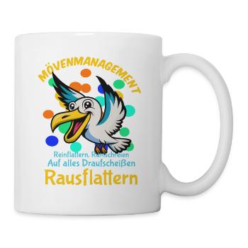 Mövenmanagement kompetenter Kollegen - Tasse - Weiß - Rechts