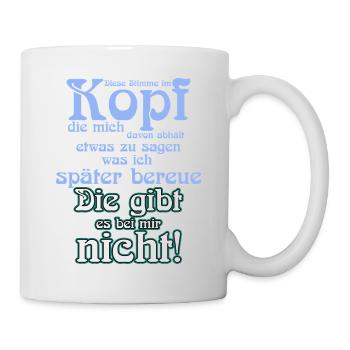 Des voix dans ma tête... - Mug blanc - blanc - Droite