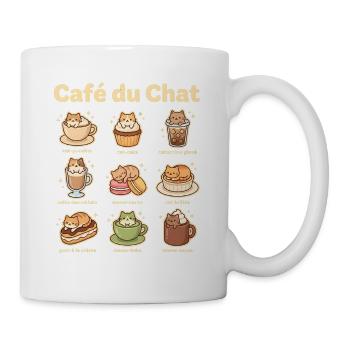 Café du Chat Cat Delight - Mug blanc - blanc - Droite