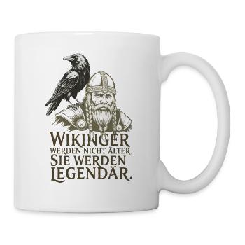 Légende viking viking marin Odin Raven Fighter - Mug blanc - blanc - Droite