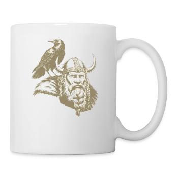 Viking Viking Legend Sailor Odin Raven Fighter - Mug - white - Right