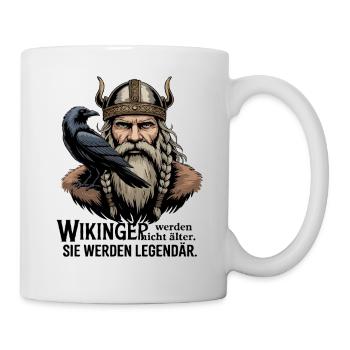 Légende viking viking marin Odin Raven Fighter - Mug blanc - blanc - Droite
