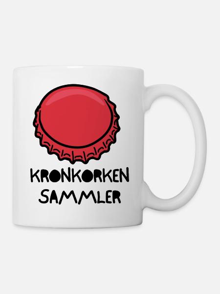 Kronkorken_Sammler - Mug blanc - blanc