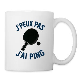 Ich kann nicht, ich ping. - Tasse - Weiß - Rechts