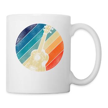Hawaiian Ukulele Uke Retro Vintage - Tasse - Weiß - Rechts