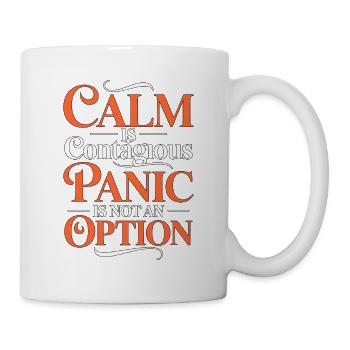 ICU Nurse Calm Is Contagious Panic Trauma Response - Mug - white - Right