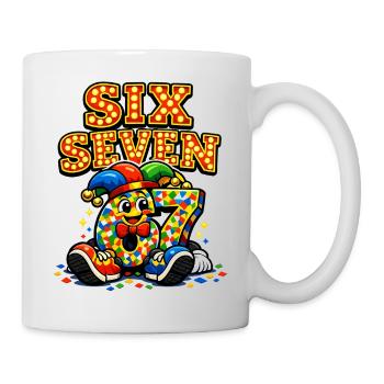 67 Six Seven Costume de Carnaval Drôle - Mug blanc - blanc - Droite