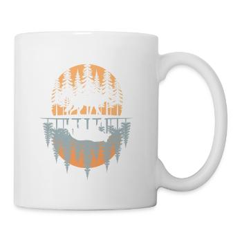 Loup, Forêt, Nature, Nature sauvage, Extérieur, Animal - Mug blanc - blanc - Droite