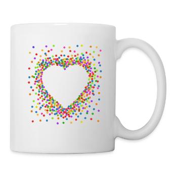 Konfetti im Herzen - Karneval im Blut Kostüm - Tasse - Weiß - Rechts