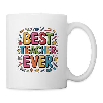 Meilleur professeur de tous les temps - Mug blanc - blanc - Droite