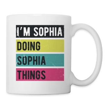 I’m Sophia Doing Sophia Things Retro Colors - Mug - white - Right