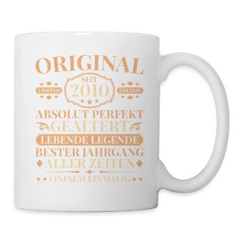Vintage 2010 Parfaitement vieilli 16e anniversaire - Mug blanc - blanc - Droite