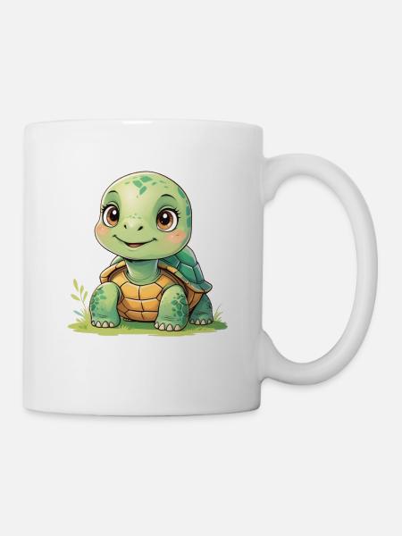 Kuschelturtle Sonnenschein - Tasse - Weiß