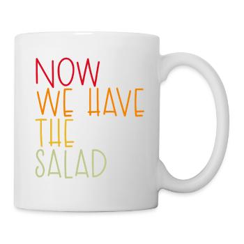 MAINTENANT, NOUS AVONS LA SALADE - Mug blanc - blanc - Droite