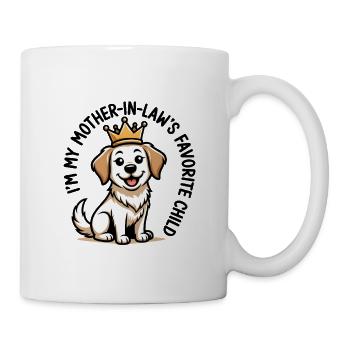 Le chien préféré de ma belle-mère - Mug blanc - blanc - Droite