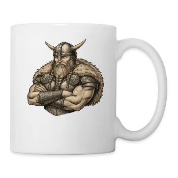 Légende viking viking marin Odin Raven Fighter - Mug blanc - blanc - Droite