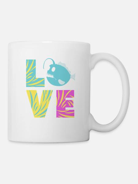 Anglerfisch - Tasse - Weiß