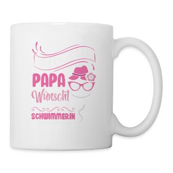 Alles Gute Papa wünscht dir dein bester Schwimmer - Tasse - Weiß - Rechts