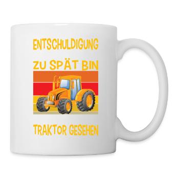 Excavator Kids Outfits Construction Site Excavator Driver - Mug - white - Right
