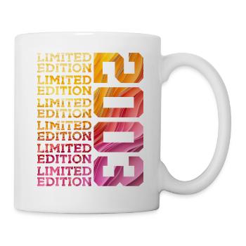 LIMITED EDITION 2003 23 JAHRE 23. GEBURTSTAG - Tasse - Weiß - Rechts