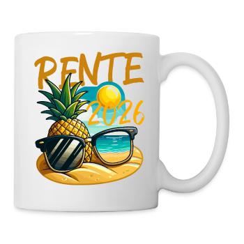 Retraite Retro Pineapple Beach 2026 - Mug blanc - blanc - Droite
