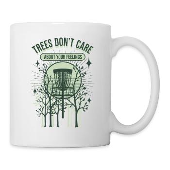 Les arbres ne se soucient pas de vos sentiments Disc golf - Mug blanc - blanc - Droite