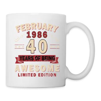 40th Anniversary – Year – February 1986 - Mug - white - Right