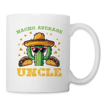 Kaktus mit Sombrero und Tacos - Tasse - Weiß - Rechts