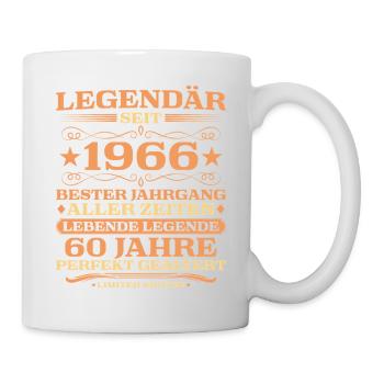 1966 vintage 60 years perfectly aged - Mug - white - Right