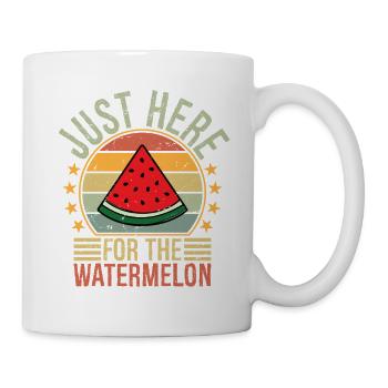 just here for the watermelon - Mug - white - Right