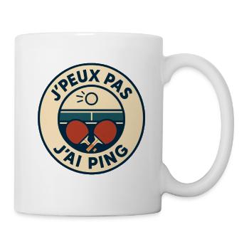 Ich kann nicht, ich ping. - Tasse - Weiß - Rechts