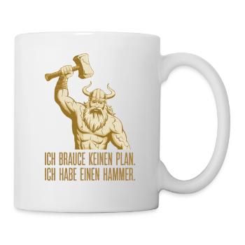 Légende viking viking marin Odin Raven Fighter - Mug blanc - blanc - Droite