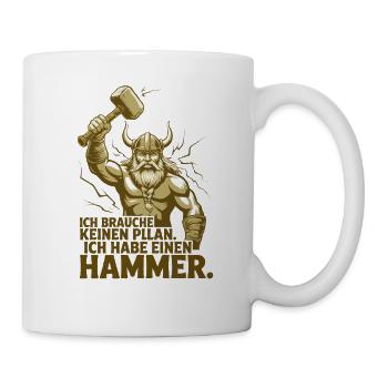 Légende viking viking marin Odin Raven Fighter - Mug blanc - blanc - Droite