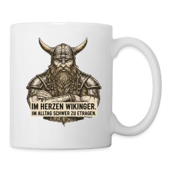 Légende viking viking marin Odin Raven Fighter - Mug blanc - blanc - Droite