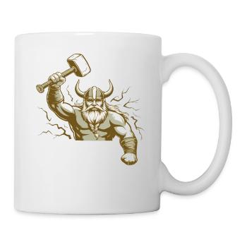 Légende viking viking marin Odin Raven Fighter - Mug blanc - blanc - Droite