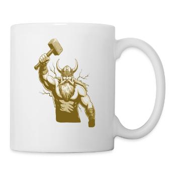 Légende viking viking marin Odin Raven Fighter - Mug blanc - blanc - Droite