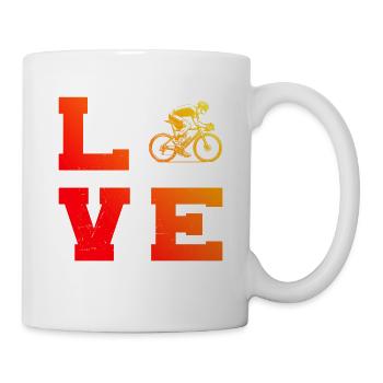 Graphique vélo de route pour vélo de route - Mug blanc - blanc - Droite