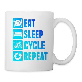 J'adore les vélos de route, super design pour les vélos de course ! - Mug blanc - blanc - Droite