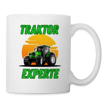 Traktor Experte - Tasse - Weiß - Rechts