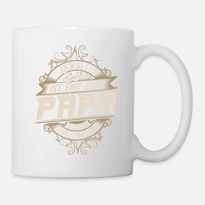 Anwalt Papa - Tasse - Weiß