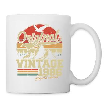 Original 1986 Jahrgang Vintage Geburtstag Retro - Mug blanc - blanc - Droite