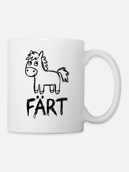 Pferd Reiten Reiterin Pferdebesitzer FÄRT - Tasse - Weiß