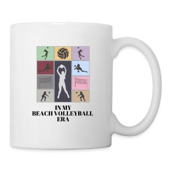 À mon époque de beach-volley - Mug blanc - blanc - Droite