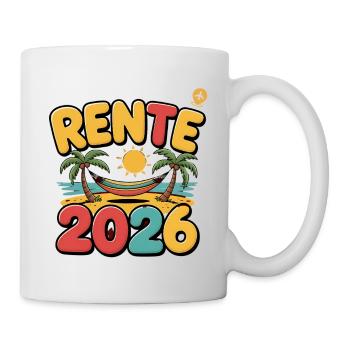 Rente Pensionist Pensionierung 2026 Mann & Frau - Tasse - Weiß - Rechts