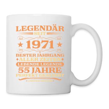 1971 vintage 55 years perfectly aged - Mug - white - Right