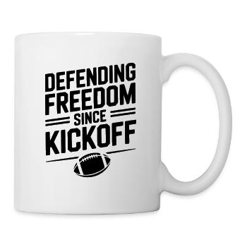 Defending Freedom Since Kickoff - Mug - white - Right