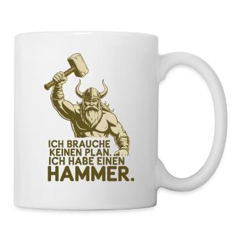 Légende viking viking marin Odin Raven Fighter - Mug blanc - blanc - Droite