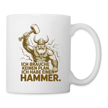 Légende viking viking marin Odin Raven Fighter - Mug blanc - blanc - Droite