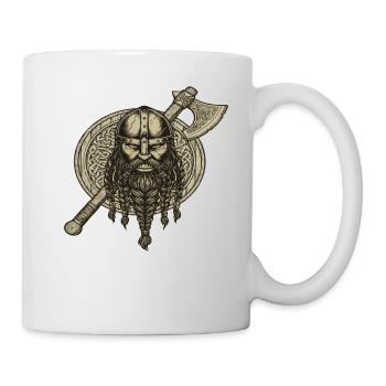 Légende viking viking marin Odin Raven Fighter - Mug blanc - blanc - Droite